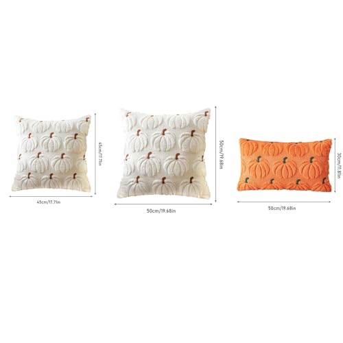 KSKBLZDJD Halloween Pillow Covers Soft Plush Pumpkin Decor Fall Decorations - image 2