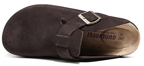 Image of Clogs for Women and Men,Womens Suede Clogs-Mules Womens /Mens House Slipers with Arch Support