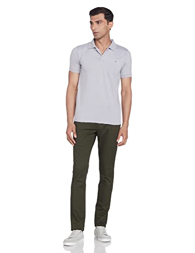 Image of Colorplus Men's Cotton Blend Print Pattern Nuvo Fit Flat Front Casual Trouser