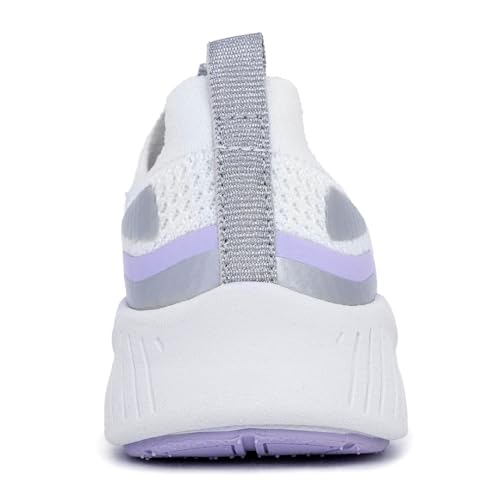 Nautica Girls Toddler Knit Slip-On Sneakers with Max Comfort Sole, Bungee Closure, Tennis Running Shoes for School and Play (Toddler/Little Kid)3