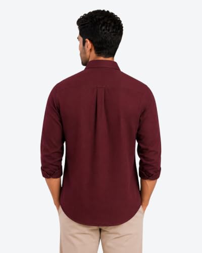 Image of Arvest Men's Solid Linen Casual Shirt | Regular Fit | Breathable | Full Sleeve