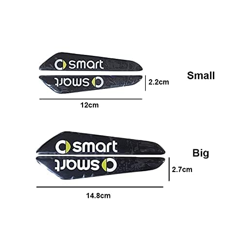 Wivplex For SMART 451 2009-2014, Styling Sticker Exterieur Accessoires Auto Brandstoftank Cover Benzinedop(Schwarz