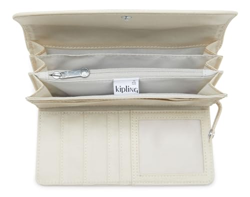 Kipling Money LAND Beige Pearl Original Wallet, Beige Pearl, Casual4
