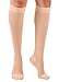 Mojo Compression Socks for Women and Men 20-30mmHg Knee High - Opaque Graduated Support Compression Stockings for Swelling, Lymphedema, Nursing - Beige, Large - AB201