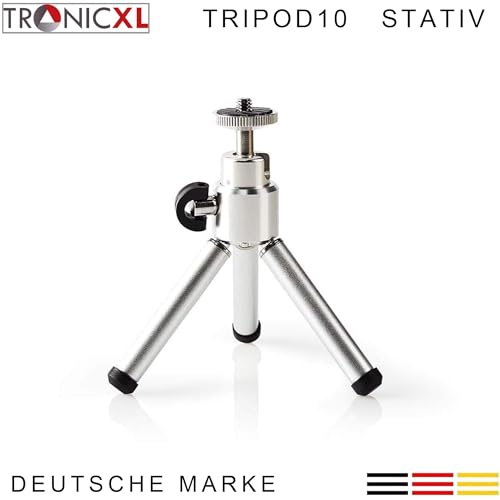 TronicXL Tripod 10W Stativ für Kamera Webcam kompatibel mit Logitech C920 Brio 4K C925e C922x C922 C930e C930 C615 Web Ersatzteil Zubehör Homeoffice Video AUKEY Microsoft LifeCam Studio Ständer