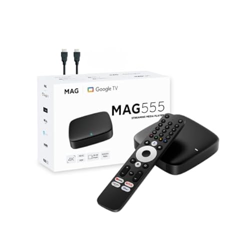 MAG 555 Original Infomir Mag Box 4K HDR Multimedia Player, Voice Assistant,Atmos. MAG555 Streaming