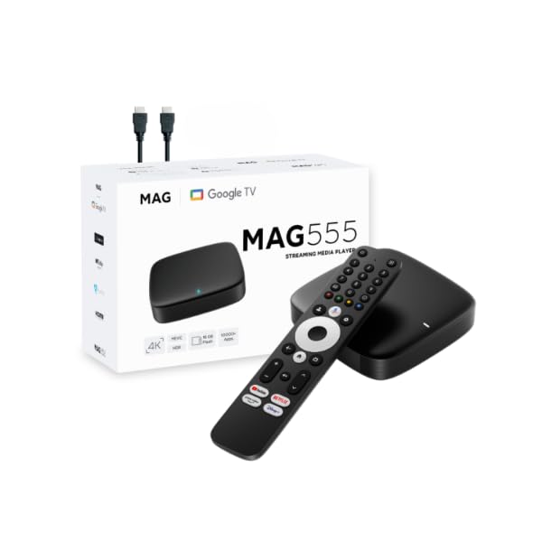 MAG 555 Original Infomir Mag Box 4K HDR Multimedia Player Voice Assistant Atmos. MAG555 Streaming