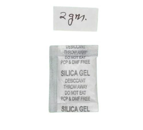White Silica Gel Crystal Moisture absorber 2 gm 200 pouches