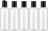 Livfa 100ml Leere Reiseflasche, Auslaufsicherer Behälter, Nachfüllbar Flaschen Mit Etikett für...