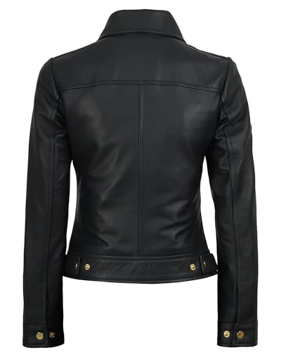 Image of Decrum Vintage Style Women's Leather Jacket - Real Lambskin Casual Leather Jacket for Women