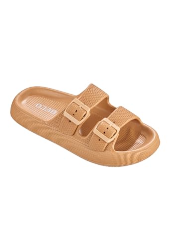 Beco Femme Damen Pantolette sandales de bain avec semelle antidérapante souple