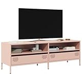 Aspect robuste : la structure en acier laminé à froid confère au meuble TV un caractère industriel et une stabilité durable, 135 cm de large pour un maintien sûr pour les téléviseurs jusqu'à 65 pouces