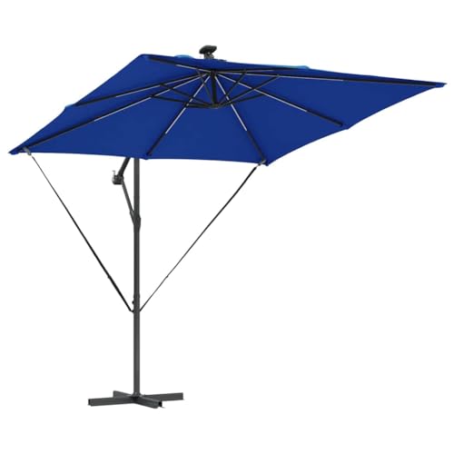 Sombrilla resistente al viento con protección UV y luz LED 5