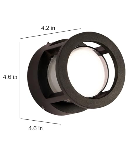 Image of JACKAL 7 Watt Warm White LED Outdoor Wall Lights, Gate Lights Waterproof - Fancy Exterior Wall Mounted Light, Wall Lamp | IP65 Grade Waterproof Metal Body - 6 Months Warranty
