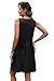 XIEERDUO Black Dresses for Women Summer Casual V Neck Plus Size Sundresses with Pockets Maternity Dress for Photoshoot Beach Fashion L