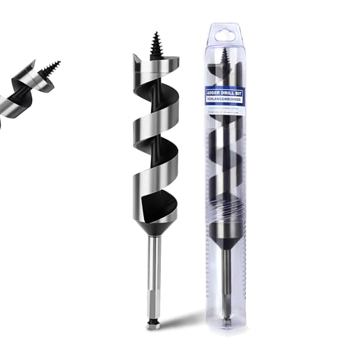 1-1/2" X 9" Auger Bit for Wood, 38x230mm Hex Long Auger Drill Bit