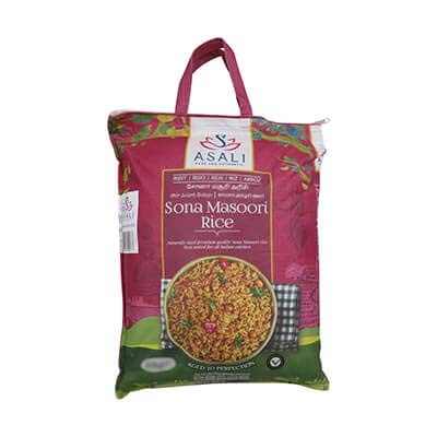 Asali Sona Masoori Rice | Lightweight | Aromatic| Andhra Flavour | Low Calories | Easy to Digest | Biriyani Rice | 10KG