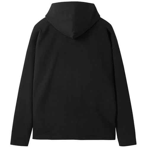 Ohoo Men's Cotton 100% Pullover Hoodie Heavyweight Oversized Sweatshirt No Ribbing No Drawstring Comfy Design French Terry2