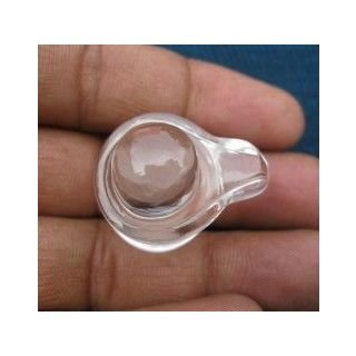 Natural Quartz Crystal Shiva Lingam/Sphatik Shivling 10 To12 Gram