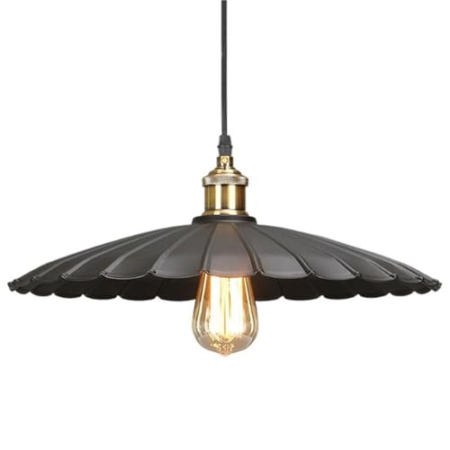 Luz colgante decorativa de restaurante y cafetería estilo nórdico industrial E27 de 25cm