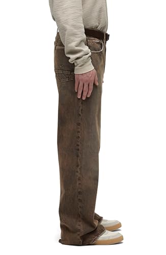 Image of Hudson Men's Luca Loose Fit Wide Leg Denim Pant