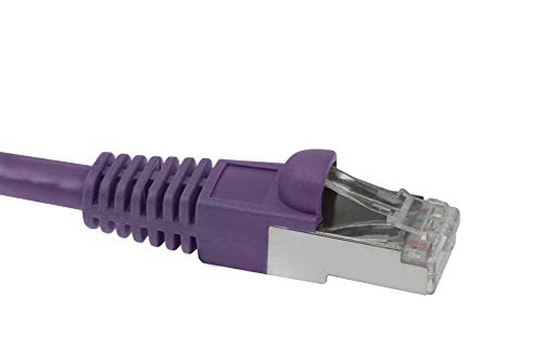 Cable patch CAT6 10 pies blindado SF Cable morado miniatura 4