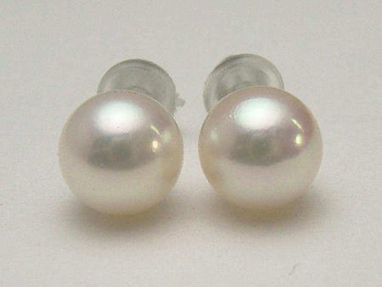 Amazon.co.jp: 美貴真珠 アコヤ真珠ピアス 【6.5mm-7mm】(チタン