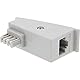 InLine 69949 TAE-F DSL Adapter, TAE-F Stecker auf RJ45 Buchse, 8P2C für Fritzbox