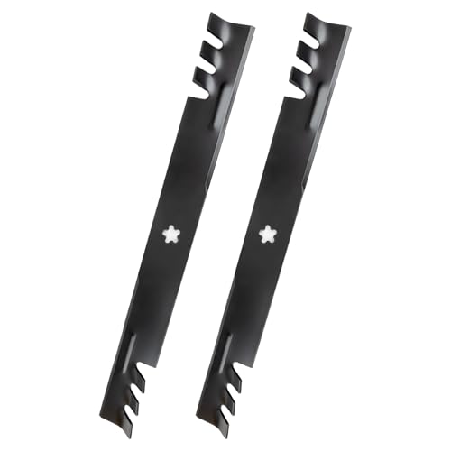 wyevee 403107 Mulching Blade Compatible with 46 Inch Deck H usqvarna YTH22V46 YTH20K46 Z246 C Raftsman Pou LAN - Replace 532403107 405380 532405380 2 Pack