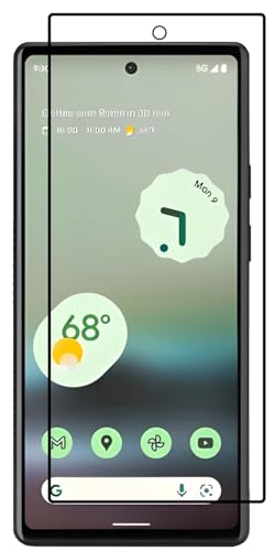 Image of Military-Grade Gorilla Tempered Glass Screen Protector Compatible for Google Pixel 7A & 6A with Edge to Edge Coverage, Cable Protector and Easy Installation kit (6.1 Inches) [Pack of 2]