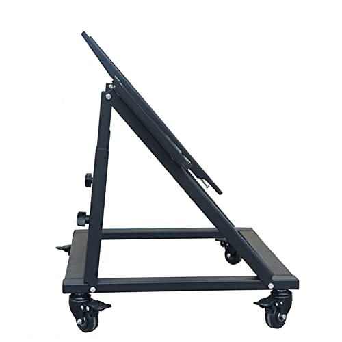 Carro para monitor bajo con ruedas para TV 40-75 pulg miniatura 5