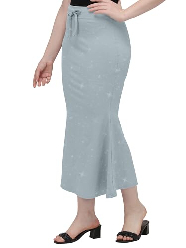 Image of Mehrang Stretchable Shimmer Saree Shapewear Petticoat for Women, Skirts for Women,Shape Wear Dress for Saree