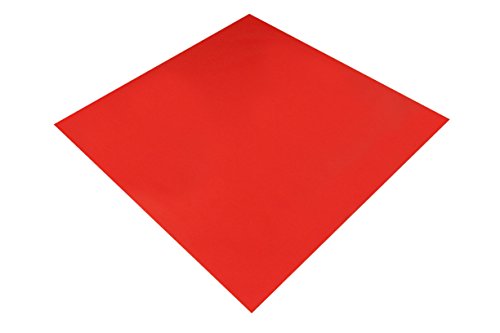 Sensalux Mitteltischdecke aus stoffähnlichem Vlies, Standard 100 by Oeko-TEX®, 1m x 1m, Rot Cover