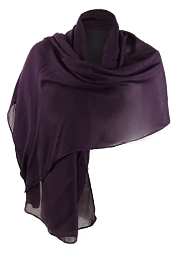 Adrianna Papell Womens Dressy Shawl Pashmina Scarf Purple O/S - Main Image