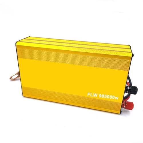 Besshepplo Power Inverter 12V DC to 110V/220V AC Pure Sine Wave 985000W Output Aluminum Car Power Inverter with Overload Overheat Protection for Car RV...