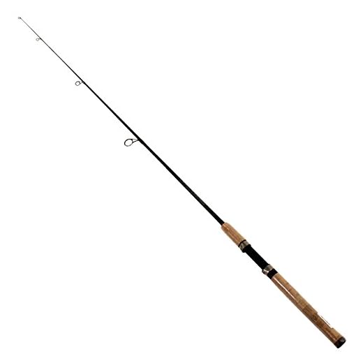Quantum Graphex Spinning Fishing Rod, 5-Foot 1-Piece IM6 Graphite Rod Bonded with EX-Fiber, Natural Cork Handle, Dynaflow Aluminum-Oxide Guides, Fast Action, Ultra-Light Power, Gray/Black