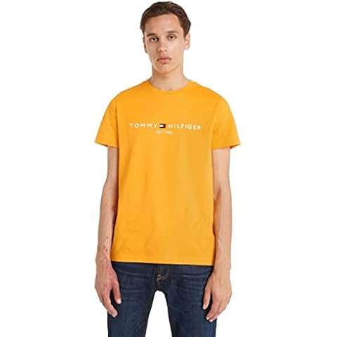 Camiseta Tommy Hilfiger Logo Hombre Amarillo XL Cover
