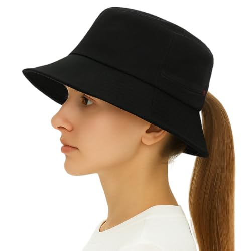 Image of TOP-EX Ponytail S M L XL UPF50+ Sun UV Protection Packable Bucket Hats for Women Hiking Fishing