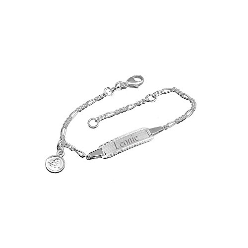 Kinderarmband mit Schutzengel und Gravur - Armband für Kinder, Jungen, Mädchen, Babys - Taufgeschenk, Geschenk zur Taufe & Geburt, Geburtstagsgeschenk, Taufarmband, Taufschmuck, Namensarmband Cover