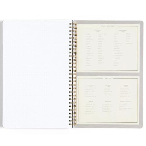 Cuaderno de notas de sermón Church Notes con mapas y tapa negra para estudio bíblico 7