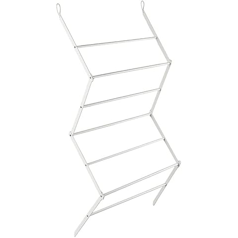 Over The Door Towel Rack - Laundry Room Drying Racl - White Cover