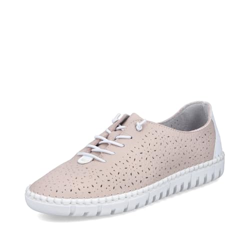 Rieker Damen Low-Top Sneaker M2356, Frauen Halbschuhe,Freizeitschuhe,Turnschuhe,Laufschuhe,straßenschuhe,Strassenschuhe,rosa (31),39 EU / 6 UK