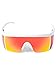 Tipsy Elves White Miami Ice Sport Style Reflective Sunglasses