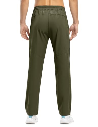 Image of TBMPOY Men's Outdoor Lightweight Hiking Mountain Pants Running Active Jogger Pants