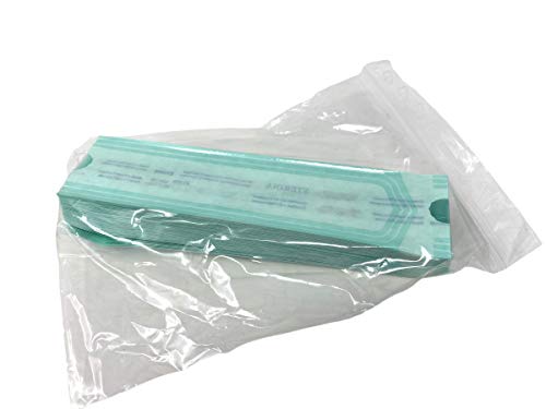 Tattoo [INKgrafiX] Piercing - INKgrafiX IG57006 Sterilisation Bags with Indicator for Autocave – Pack of 100 – 50 x 200 mm – Hygiene Sterile Bag Sterilisation Tattoo Accessories DE