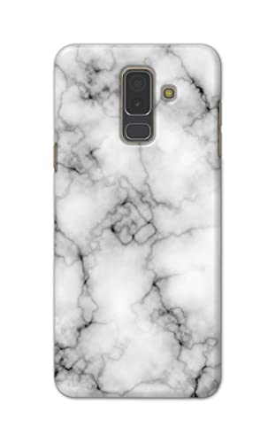 Image of Light White Marble Texture Natural Pattern Hard Back Case Cover for Samsung Galaxy A6 Plus (2018) (6.0 inch) / Samsung J8 (2018), J810F / DS Back Cover -(J5) VNS2230