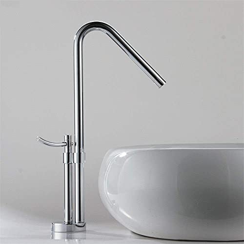 Robinet eau chaude et froide mitigeur cascade à levier unique pour évier monotrou