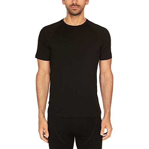 Minus33 Merino Wool 1201 Woolverino Men's Micro Weight Short Sleeve Crew Black XL