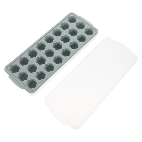 Molde para cubitos de hielo de silicona con tapa en forma de corazón miniatura 1