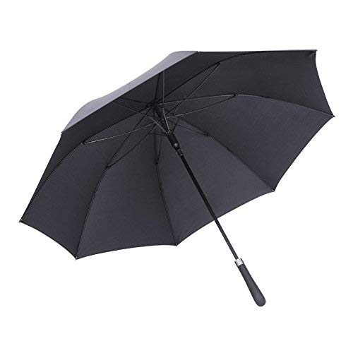 Parapluie 25 pouces automatique à longue poignée pour la pluie - Modèle double élégant